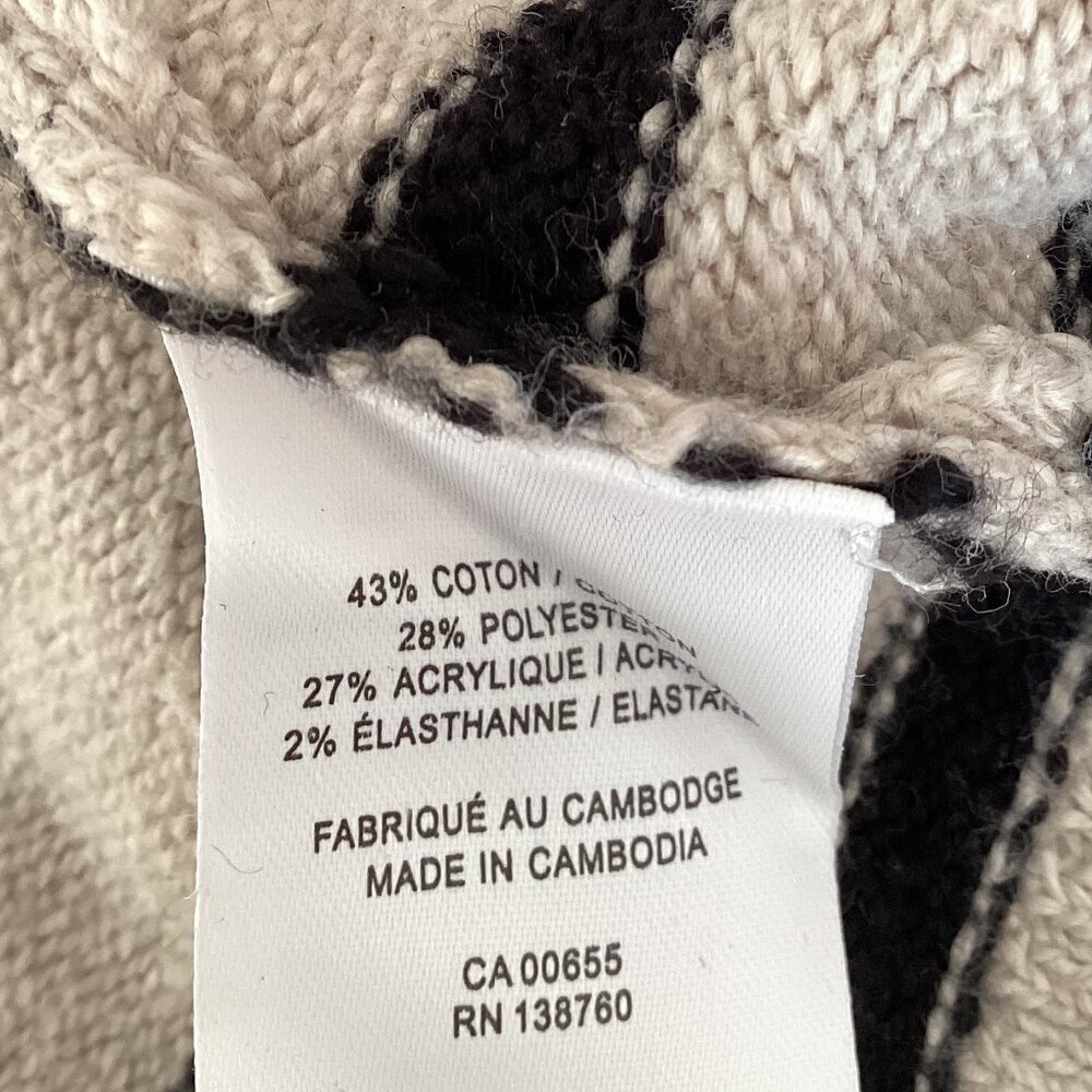 Reitmans Women's Long Open Knit Cardigan Duster Wrap-Over Size M Cotton Blend - Picture 7 of 7